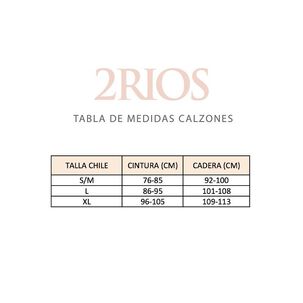 Calzon Postparto Microfibra Negro 2rios