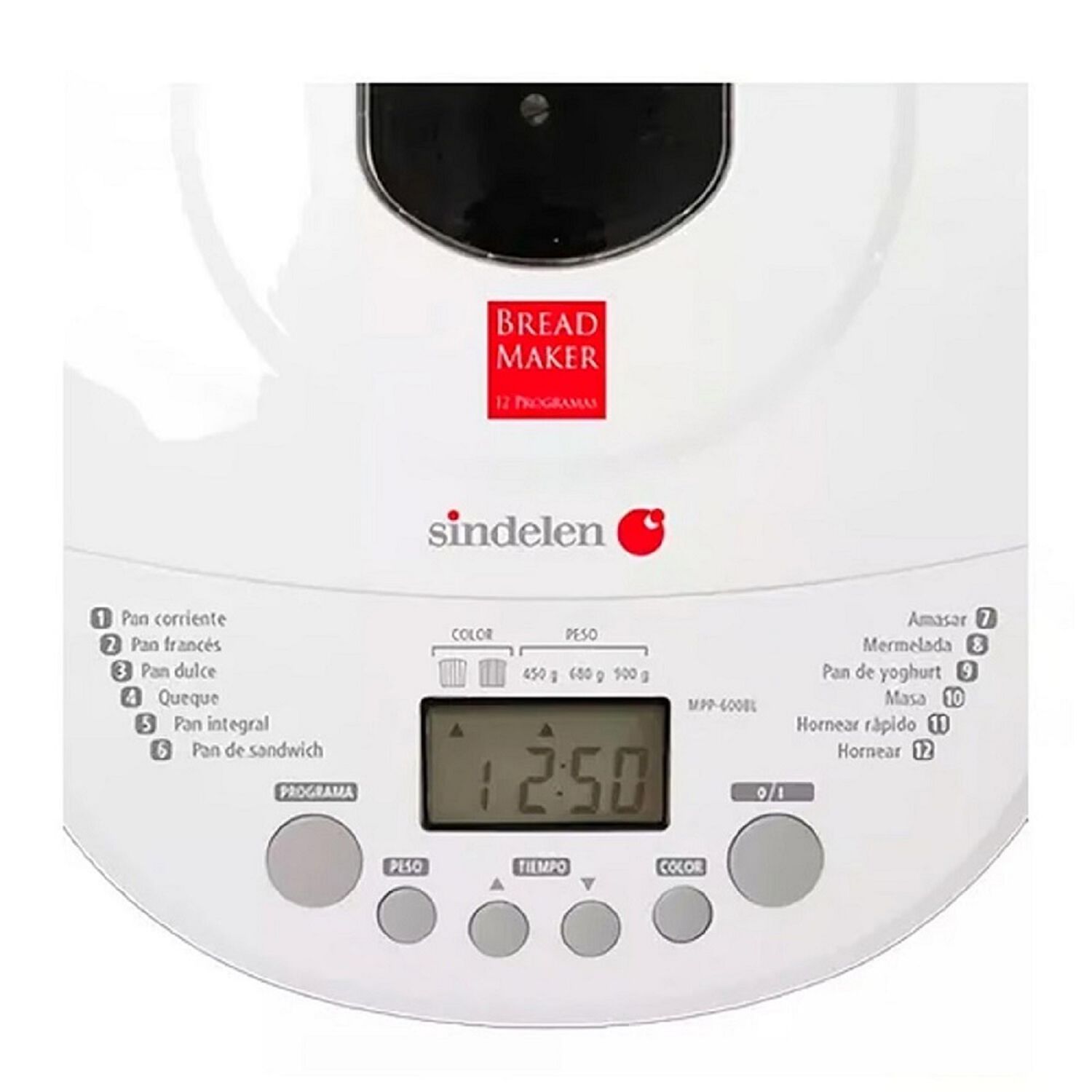 Maquina Para Hacer Pan Sindelen Mpp-600 Bl image number 1.0
