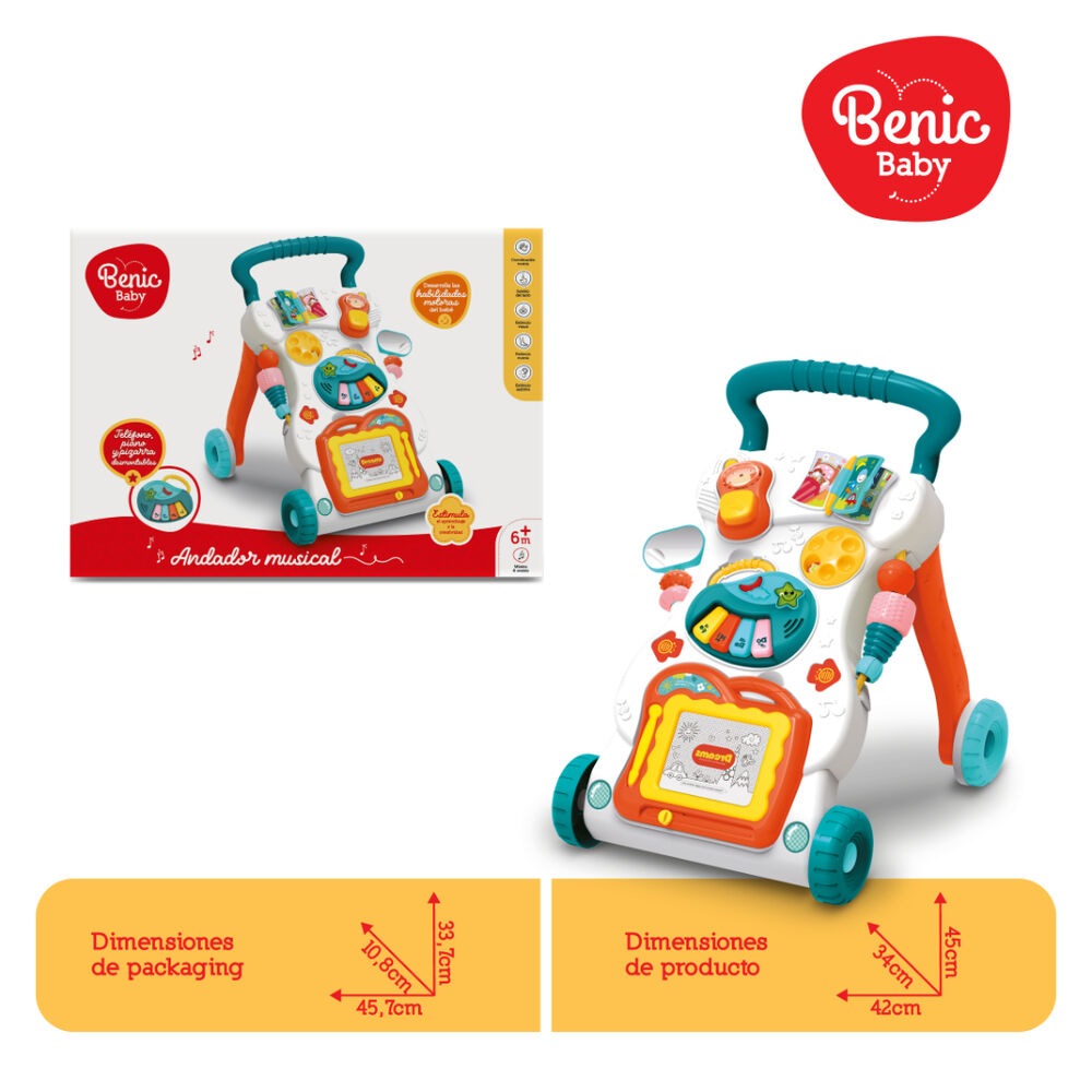 Juguete Andador Musical Interactivo Beb&eacute; Con Luces Y Sonidos image number 2.0
