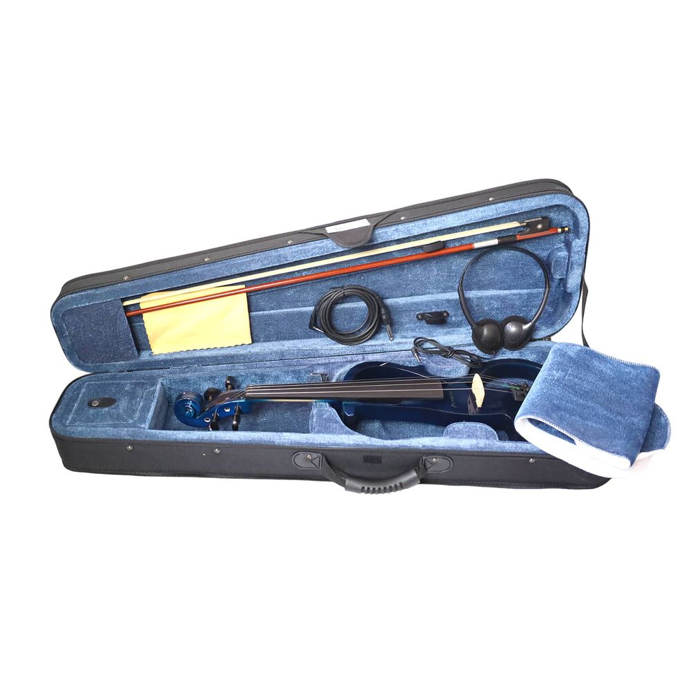 Viol&iacute;n El&eacute;ctrico Livorno 4/4 Azul Liv-e-41bl image number 4.0