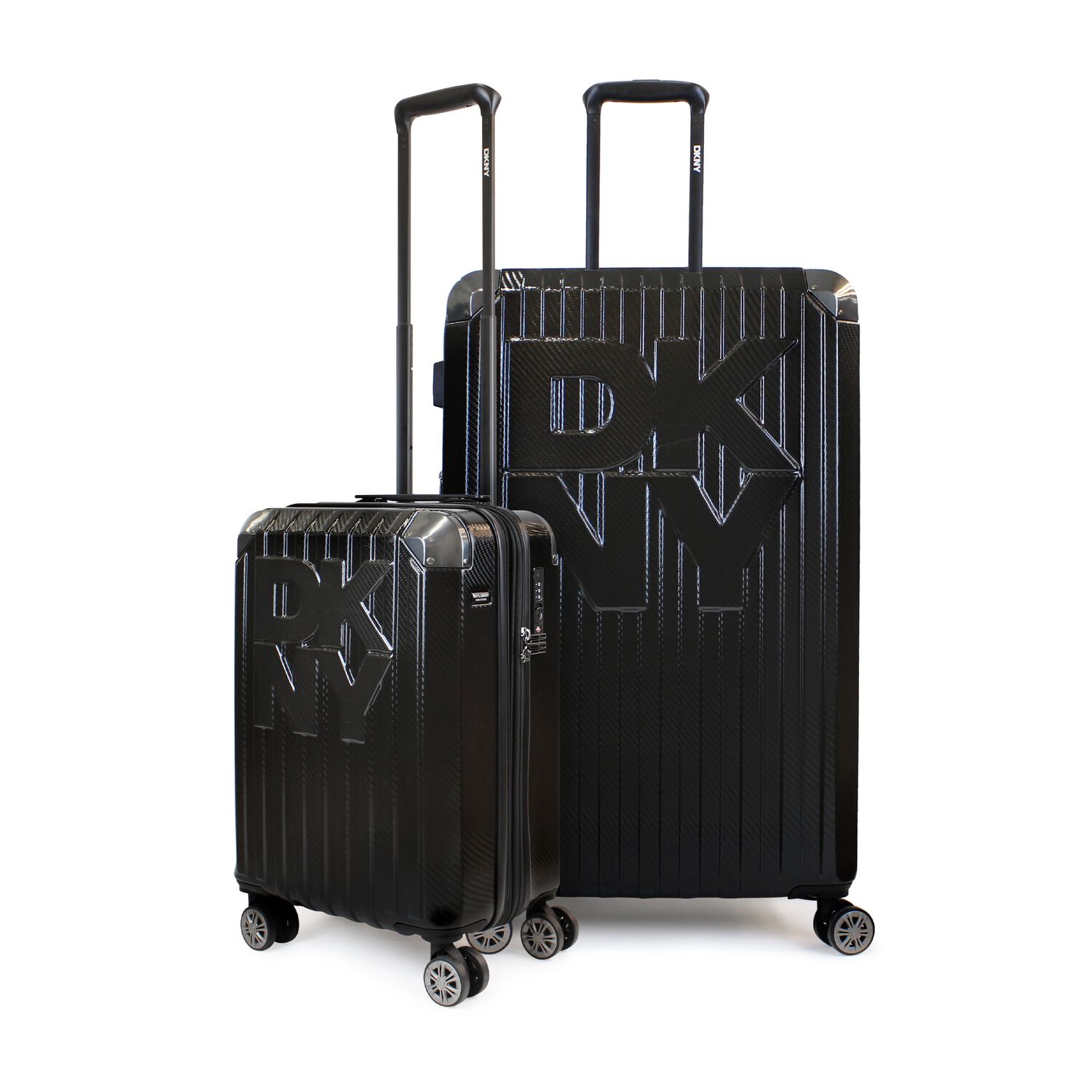 Pack 2 Maletas Donna Karan Glow S 10kg + L 23kg Negra Dkny image number 0.0
