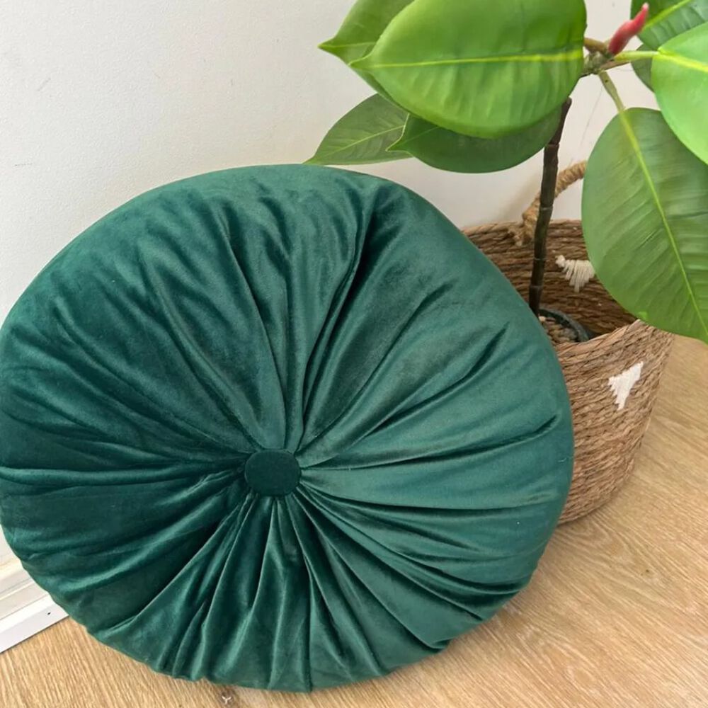 Set De 2 Cojines Redondos 44cm - Verde image number 1.0