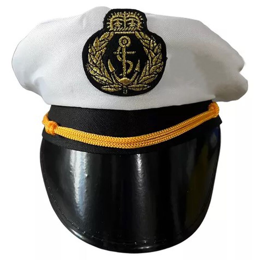 Sombrero Capitán Marino Gorro Naval Fiestas Disfraces image number 1.0