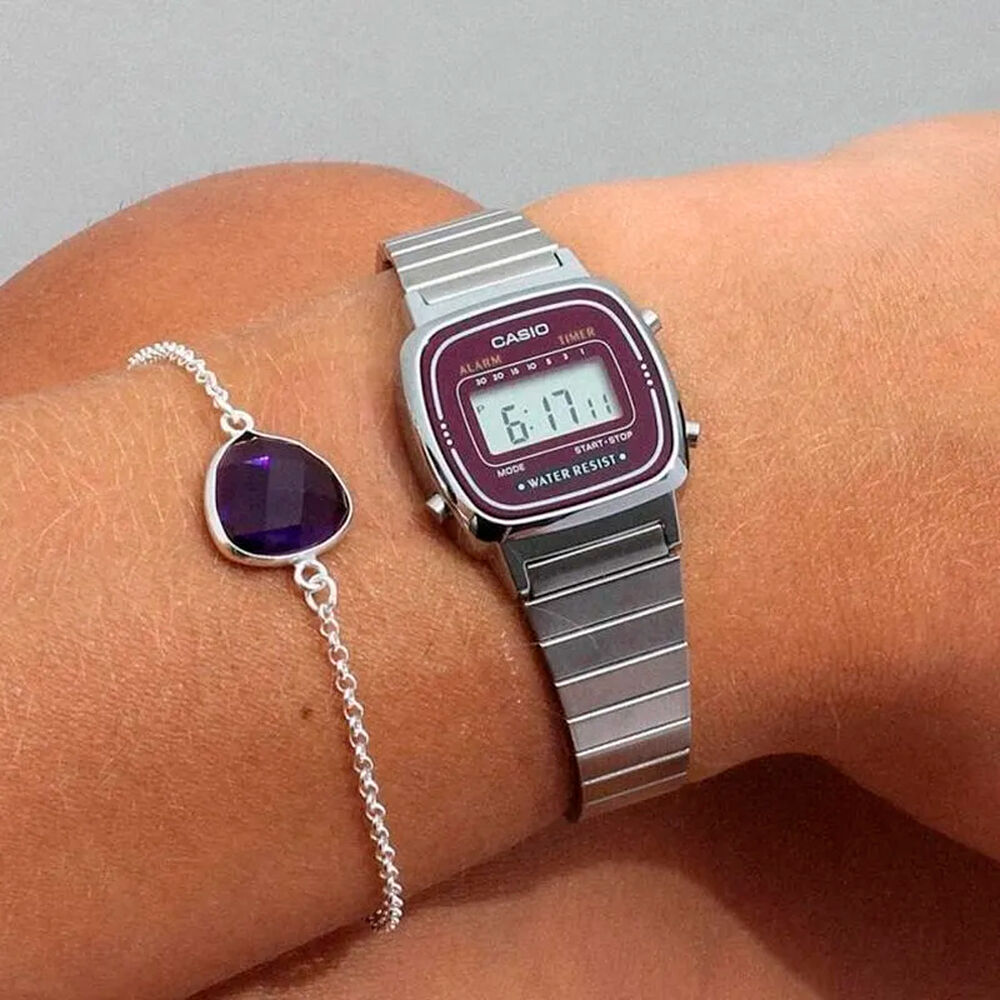 Reloj Casio Digital Dama La-670wa-4 image number 3.0