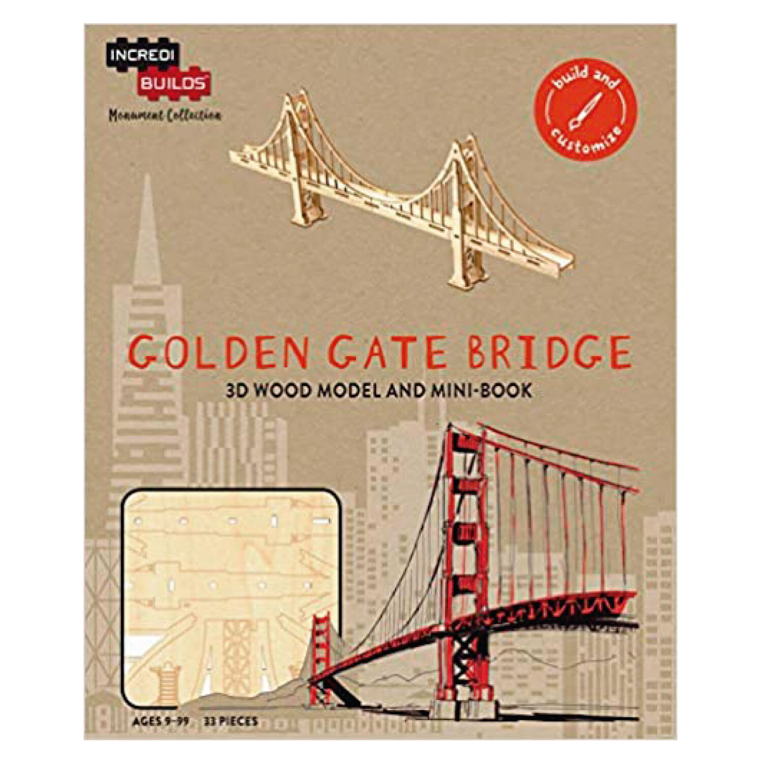 Golden Gate Bridge 3d Incredibuilds image number 0.0