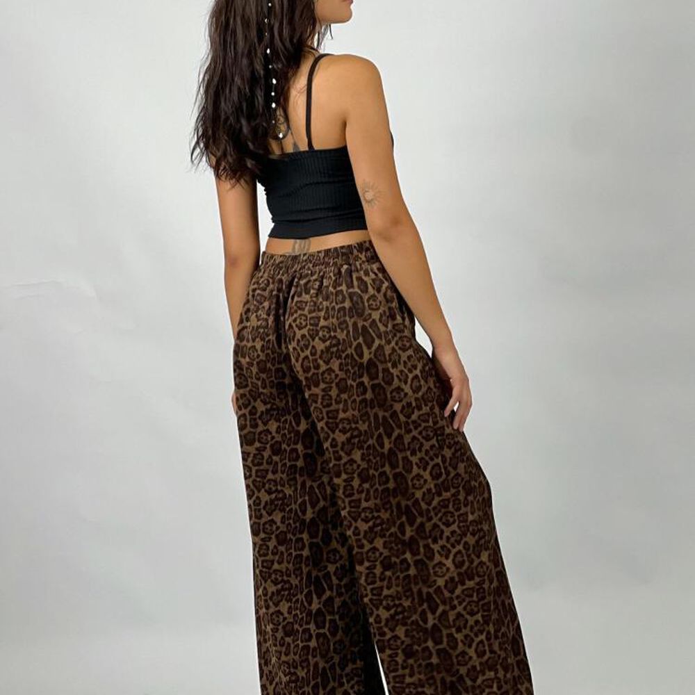 Pantalón De Gamuza Print image number 2.0