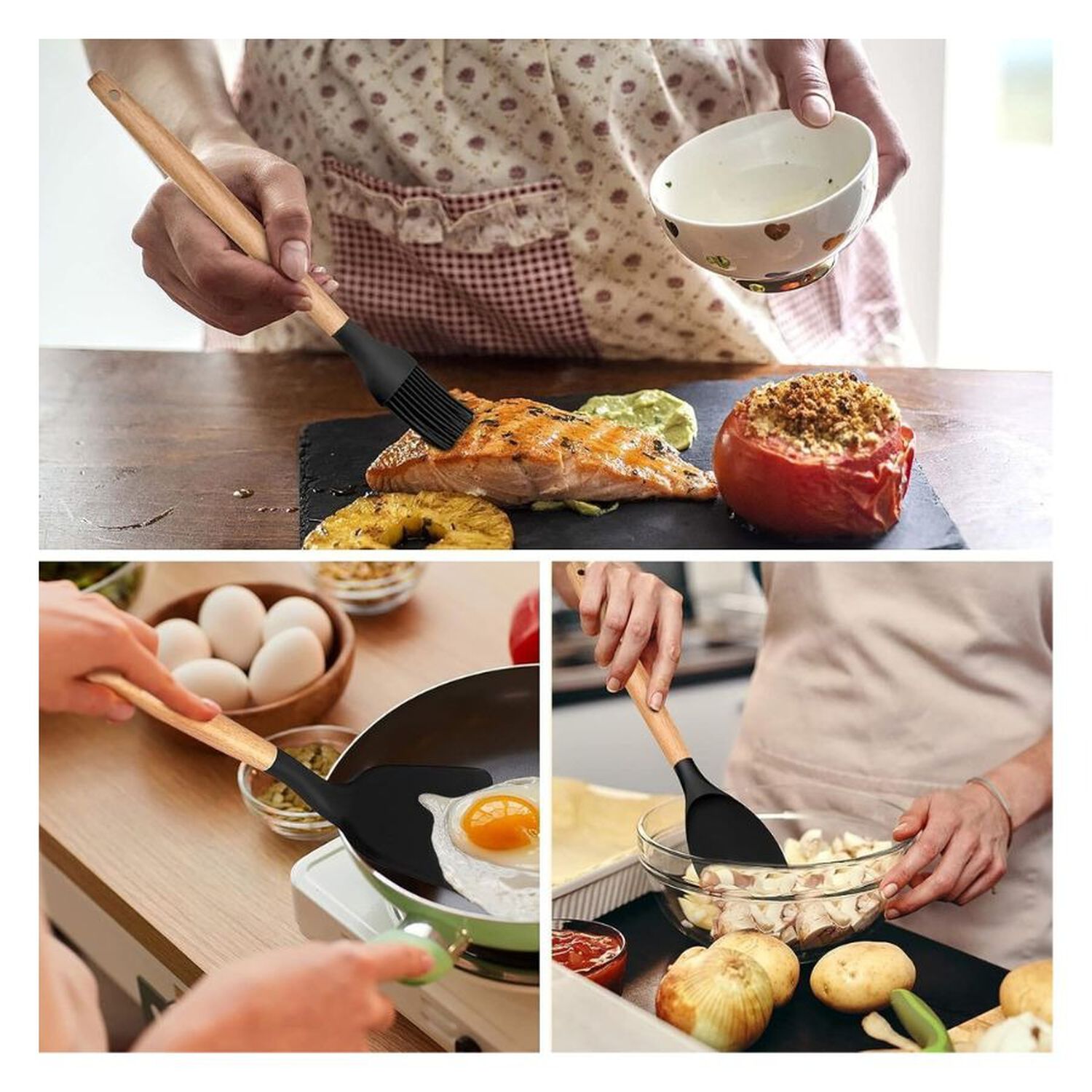 Juego De Utensilios De Cocina Silicona Antiadherente 12pcs image number 3.0