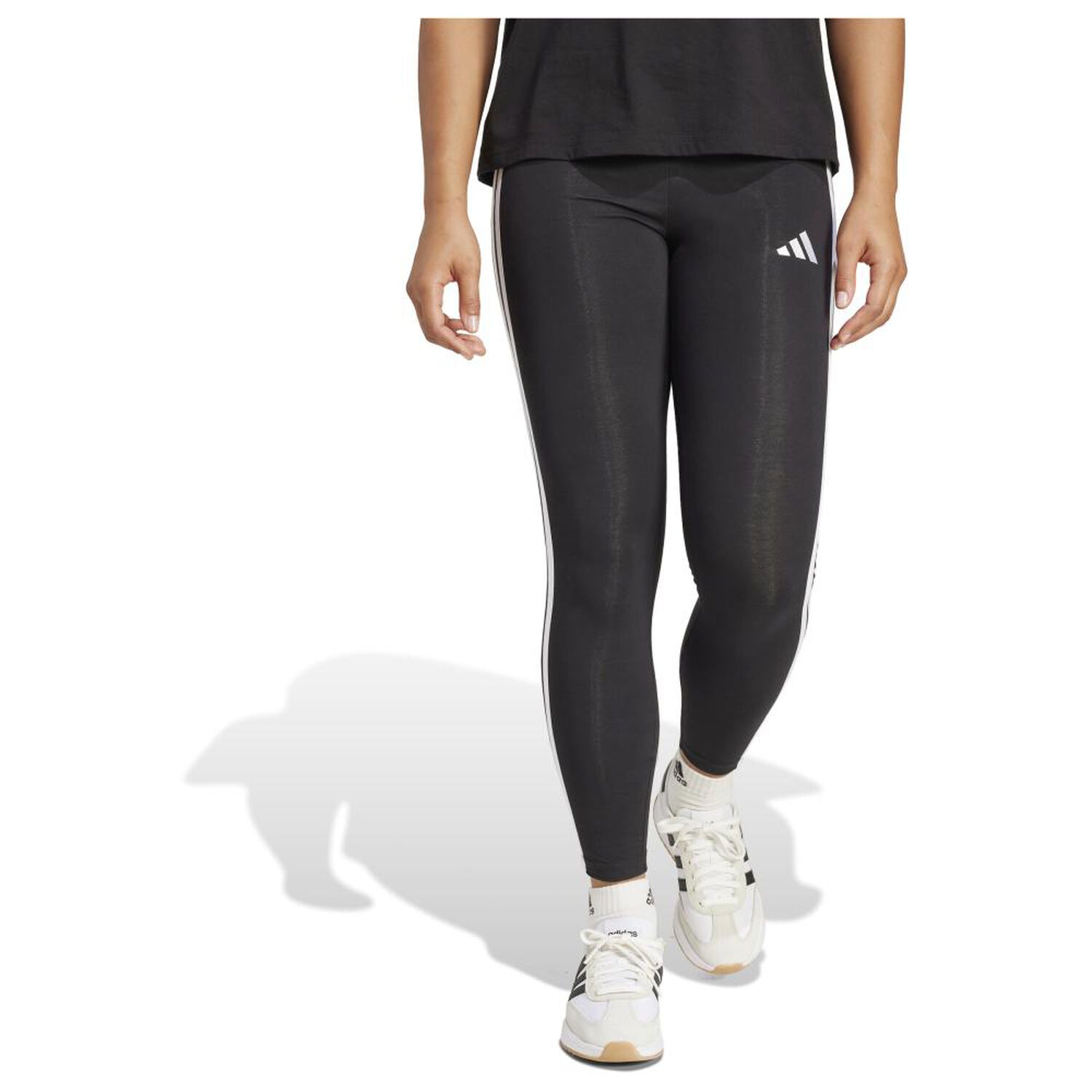 Mallas Mujer Essentials Cotton 3 Bandas Adidas image number 1.0