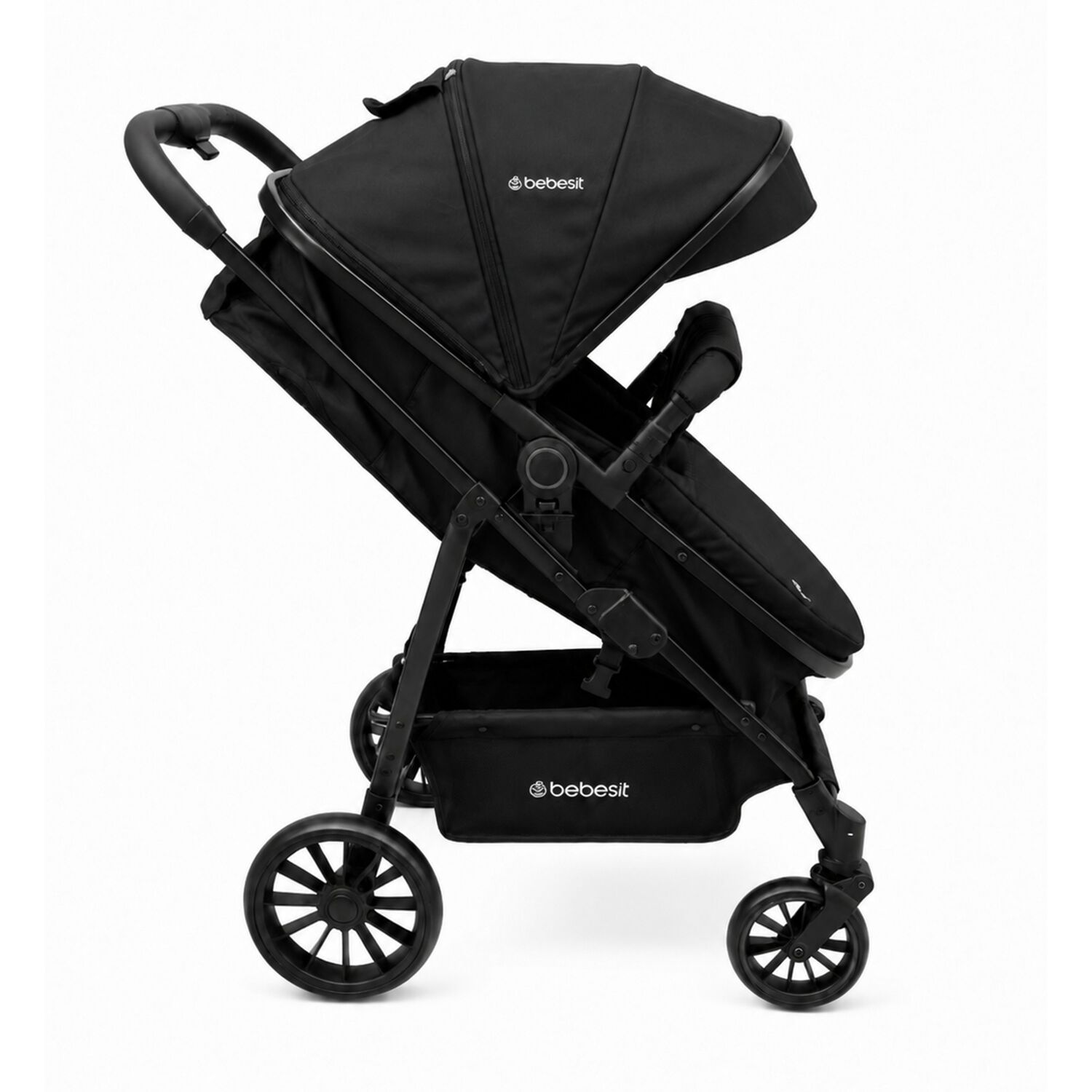 Coche Cuna Travel System Aureo Isofix Negro Bebesit image number 1.0
