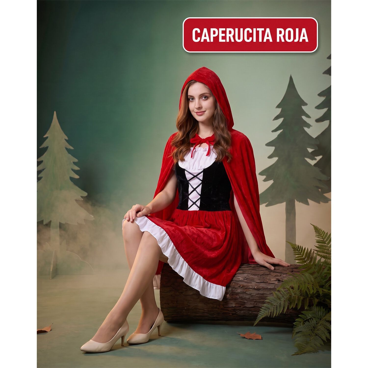 Disfraz Cuento Infantil Caperucita Roja Completo image number 34.0