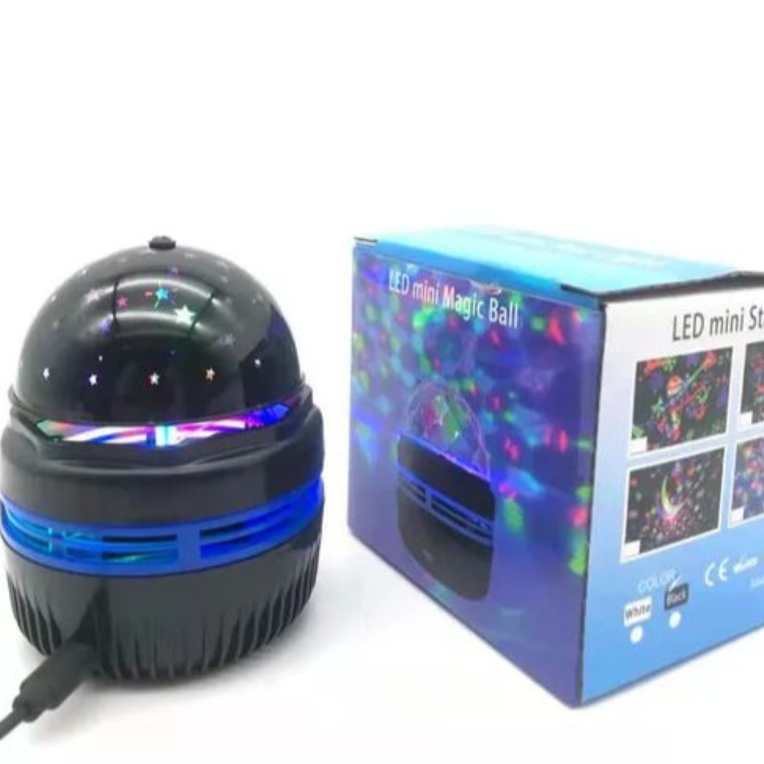 Lampara Usb Proyector Giratoria Luna Estrella Multicolor image number 2.0
