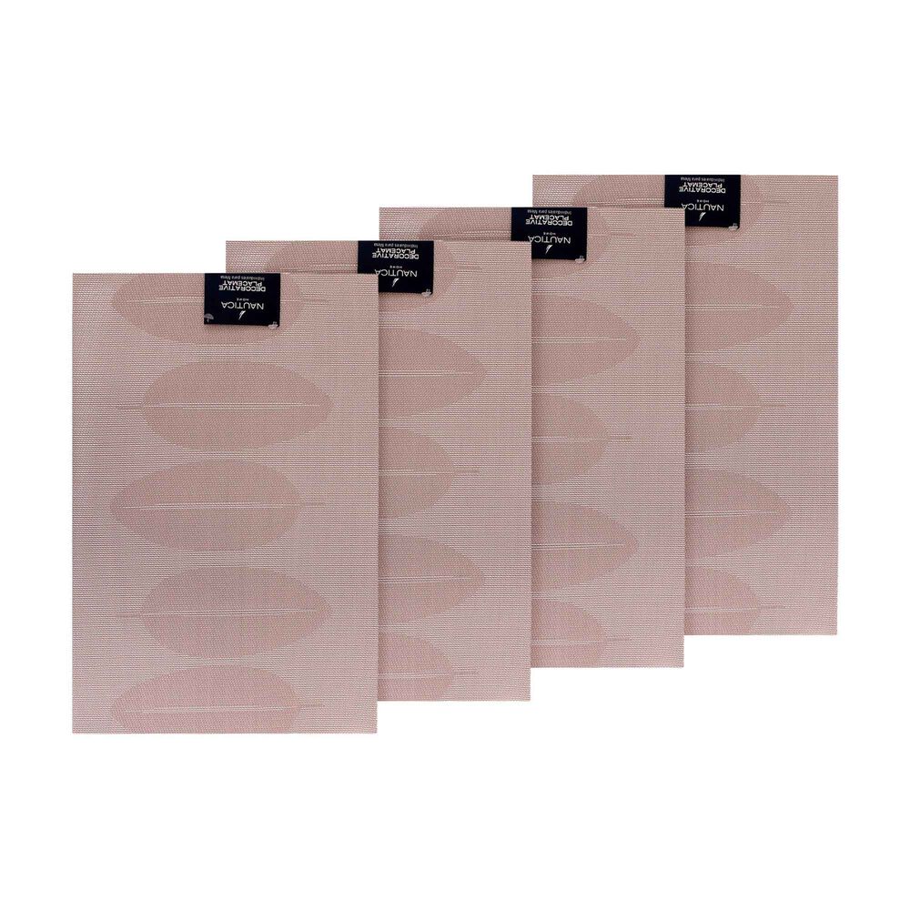 Pack 4 Individuales Nautica Home 45x30cm Reversible Hojas Rosa image number 4.0