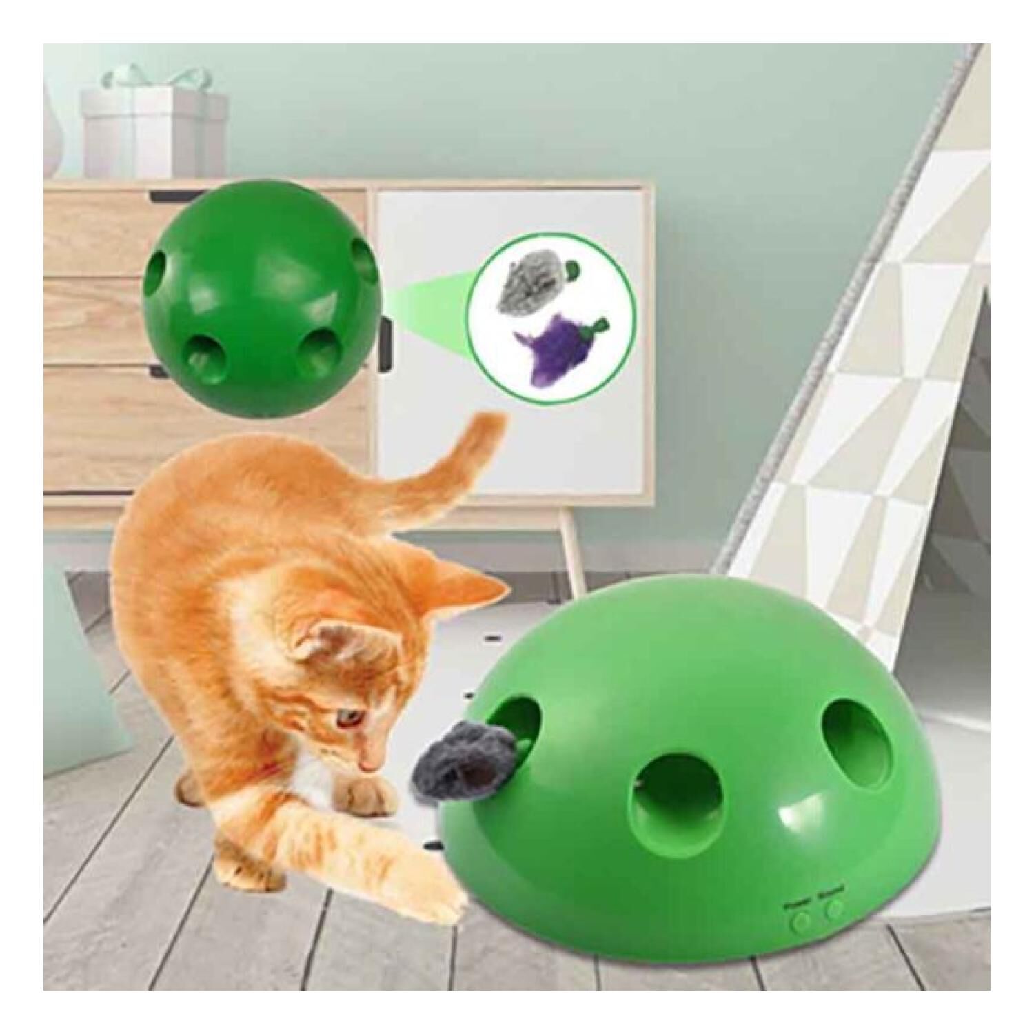 Juguete Interactivo Caza Ratones Para Gatos Mascotas image number 2.0
