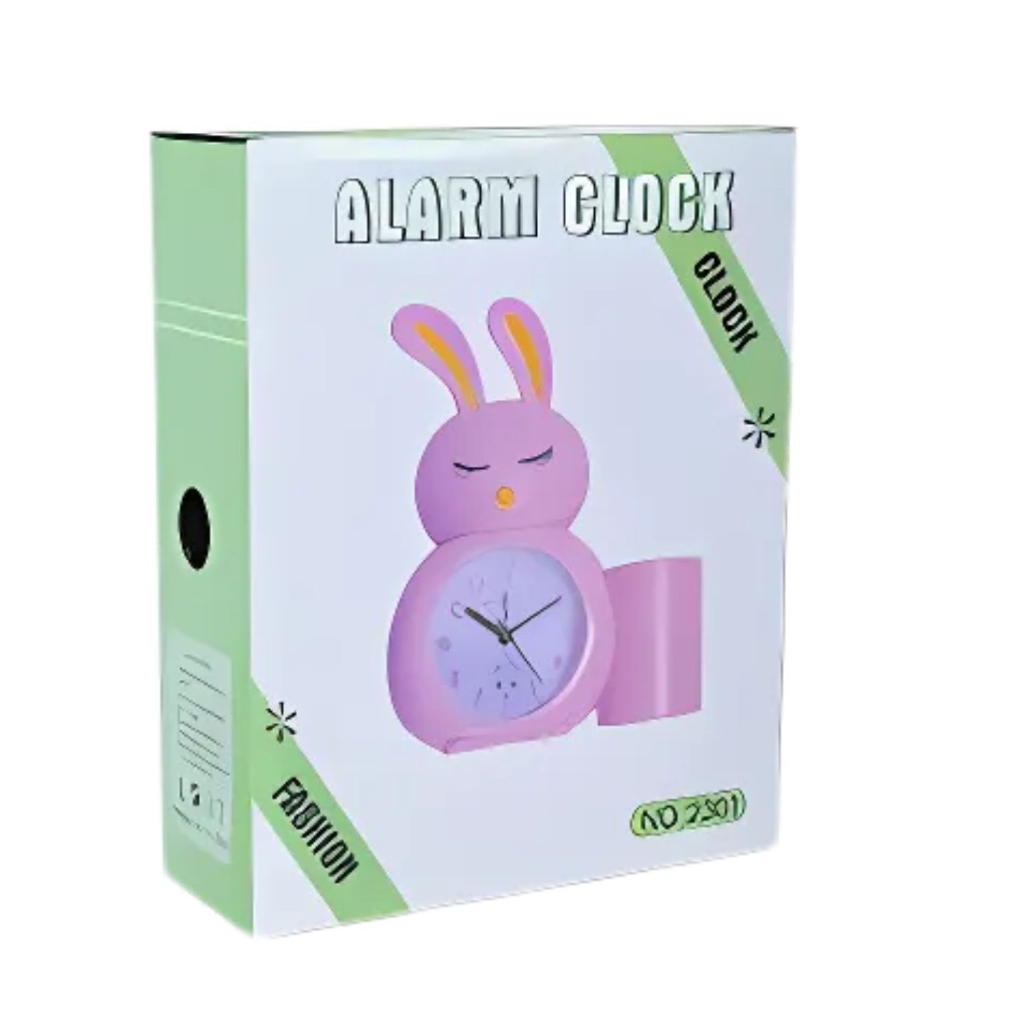 Reloj De Mesa Conejo Rosa Despertador Con Porta Lapiz 17cm image number 2.0