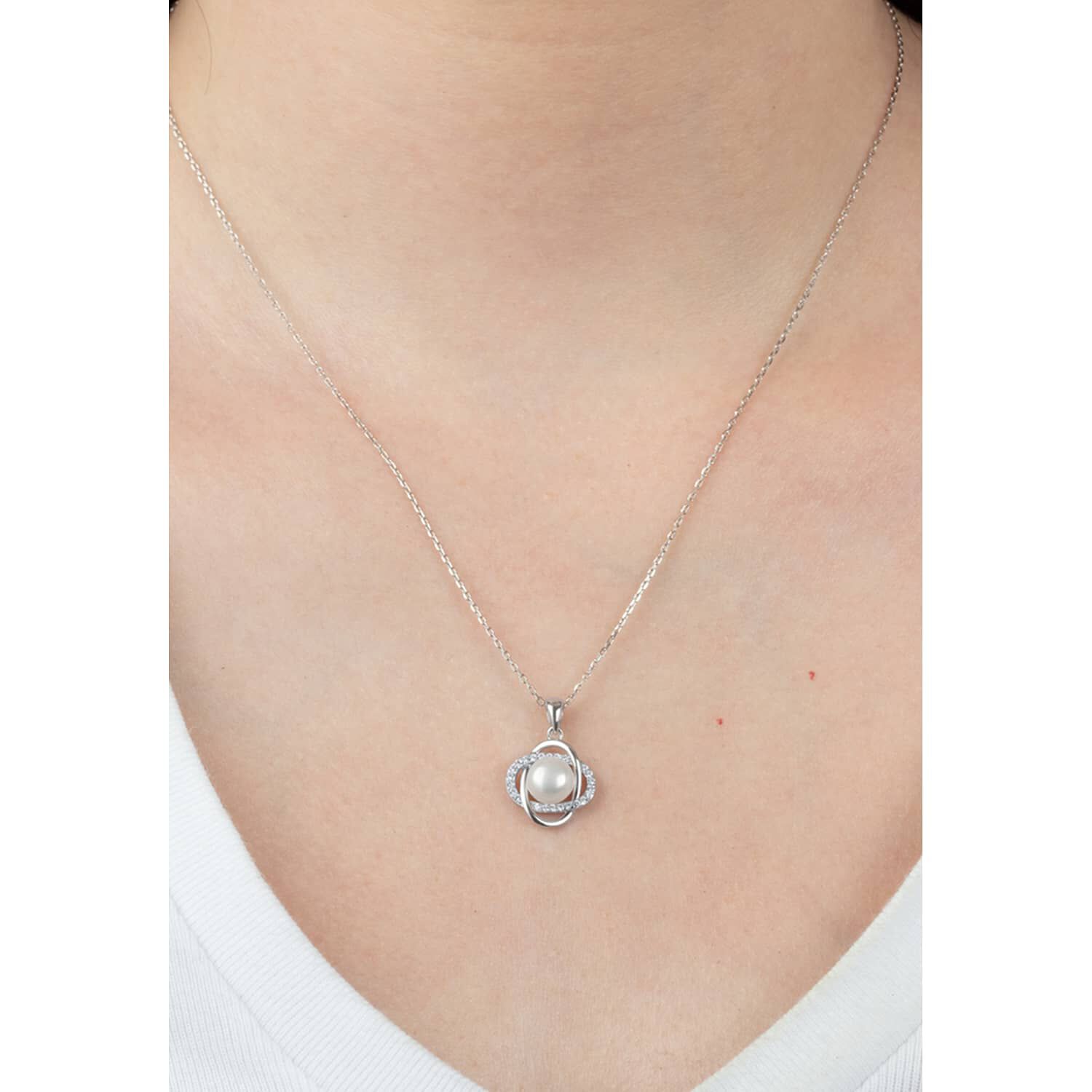 Collar Lp3094-1/1 Lotus Silver Mujer Pearls image number 1.0