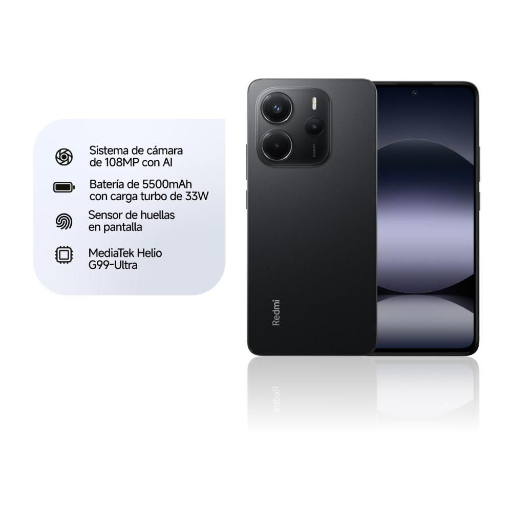 Smartphone Xiaomi Redmi Note 14 / 256 GB / Negro / Liberado image number 2.0