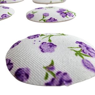 Cojin Almohadilla Para Talon Acolchado Espolon Flor Lila