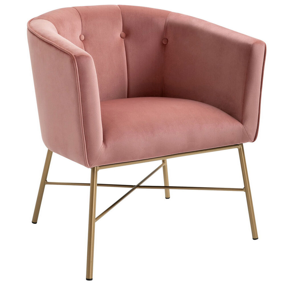 Poltrona Sitial Terciopelo Navona Rosa image number 0.0