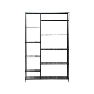 Repisa Frida Negra 188x120x30 Cm Organizadora