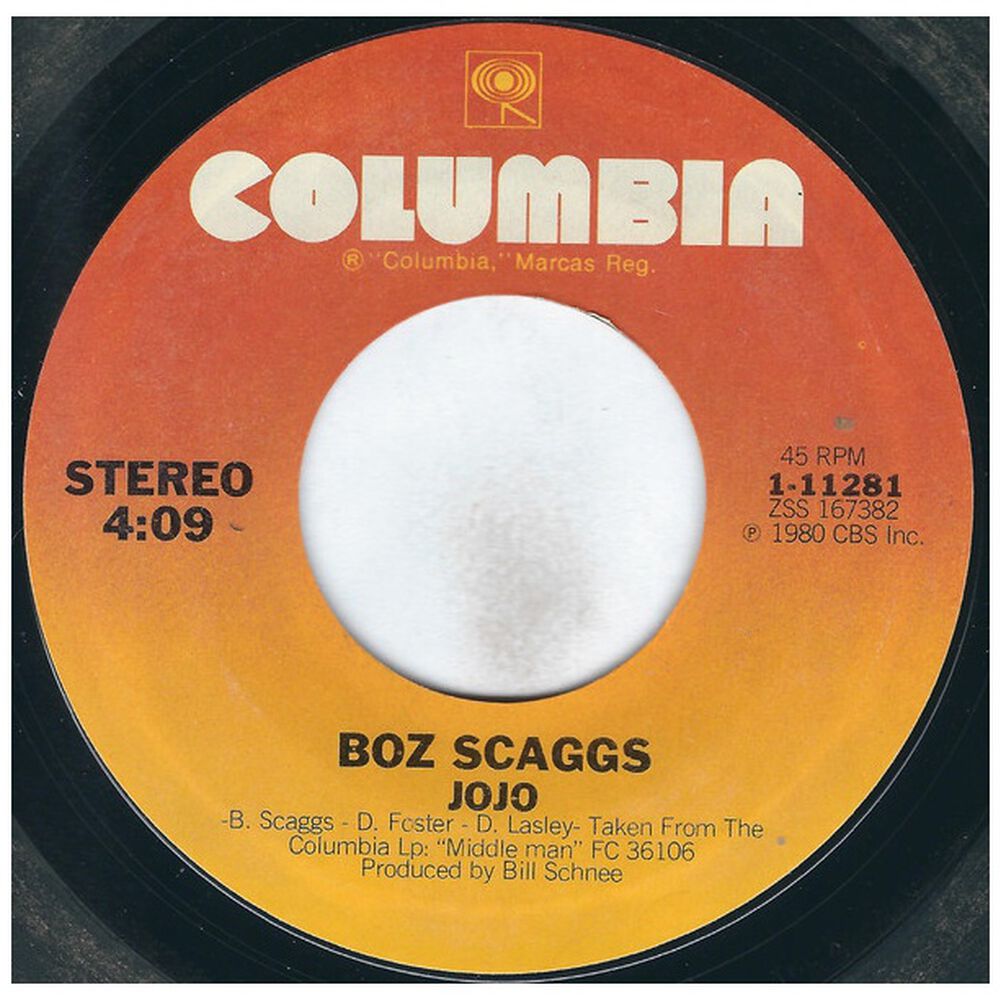 Boz Scaggs - Jo Jo | 7" Single Vinilo Usado image number 1.0
