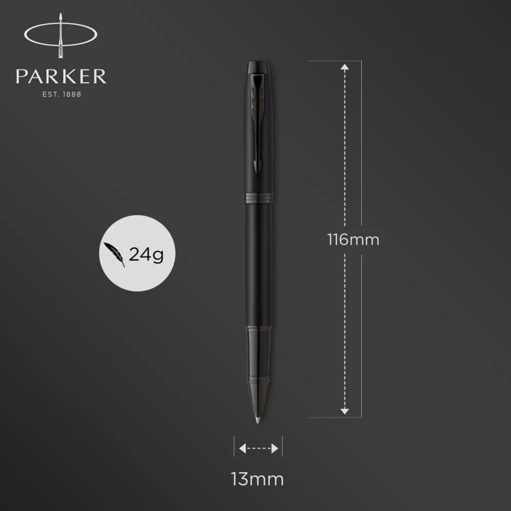 Rollerball Parker Im Premium Gt Negro Mate Tinta Negra image number 4.0