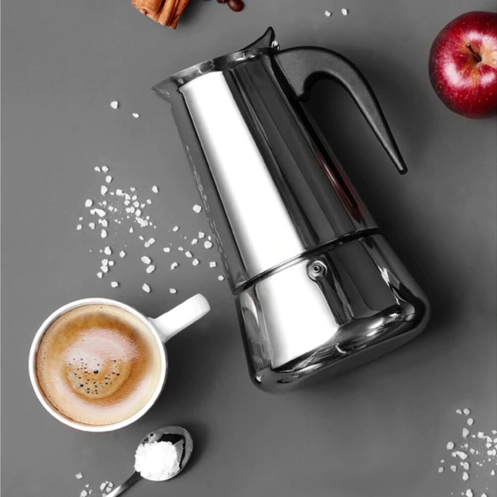 Cafetera Espresso 6 Tazas Acero Inoxidable Barista image number 1.0