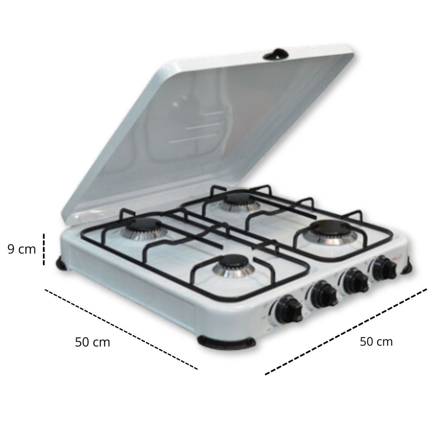 Cocina Encimera Gas Licuado 4 Platos + Kit De Instalaci&oacute;n image number 2.0
