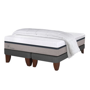 Cama Europea Cic Balance / 2 Plazas / Base Dividida + Plum&oacute;n