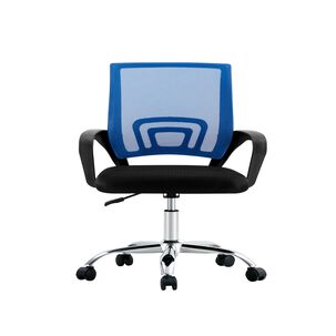 Silla De Oficina Ejecutiva Nueva York Ergonomica Respaldo Malla Azul Bm-520mb Arthome