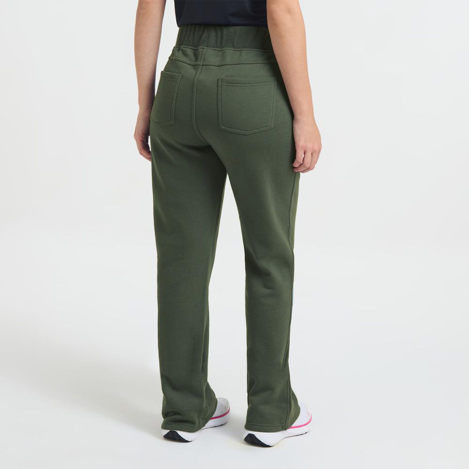 Pantal&oacute;n De Buzo Deportivo Liso Tiro Medio Regular Mujer Wetland image number 1.0