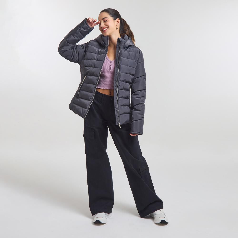 Parka Cintura Modeladora Cuello Alto Con Capucha Mujer Freedom image number 1.0