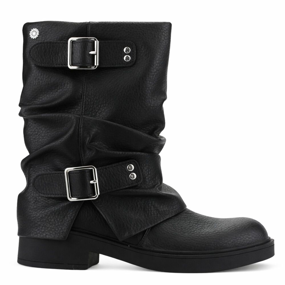 Botin Negro Mujer Casual Chalada Biker image number 0.0