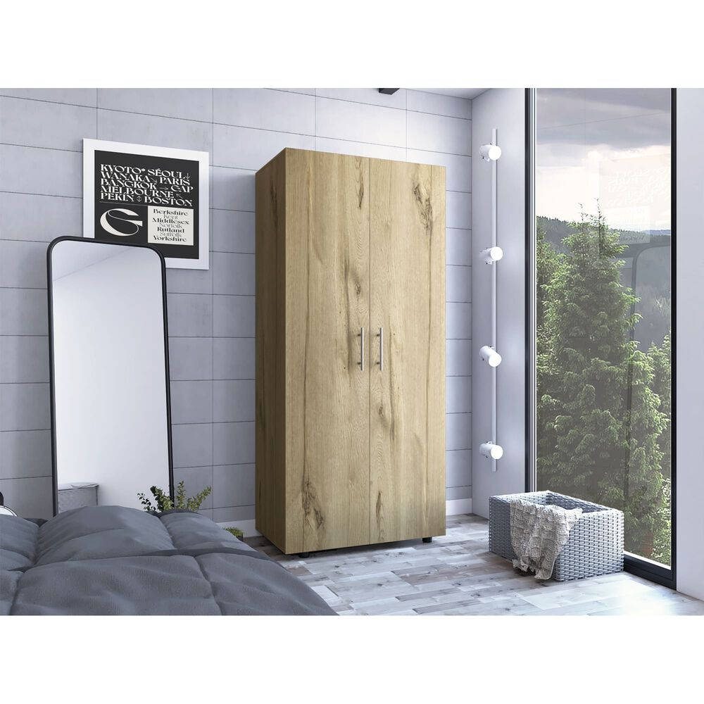 Closet 2 Puertas Fm-021c - Caf&eacute; Claro image number 4.0