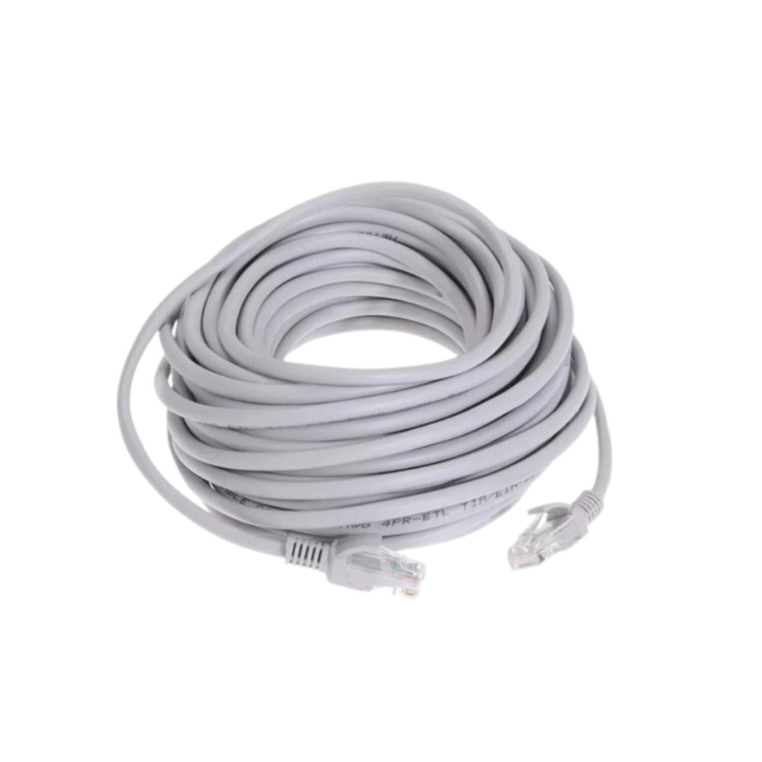 Cable De Red Utp 6e 15 Metros Blanco image number 0.0