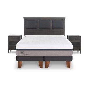 Cama Europea Cic Balance / King / Base Dividida + Set De Maderas