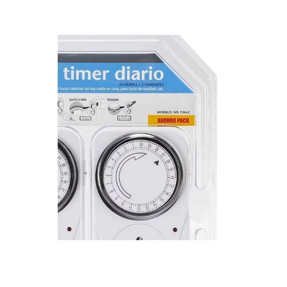 Timer An&aacute;logo Temporizador Doble Modelo Mst24 image number 3.0
