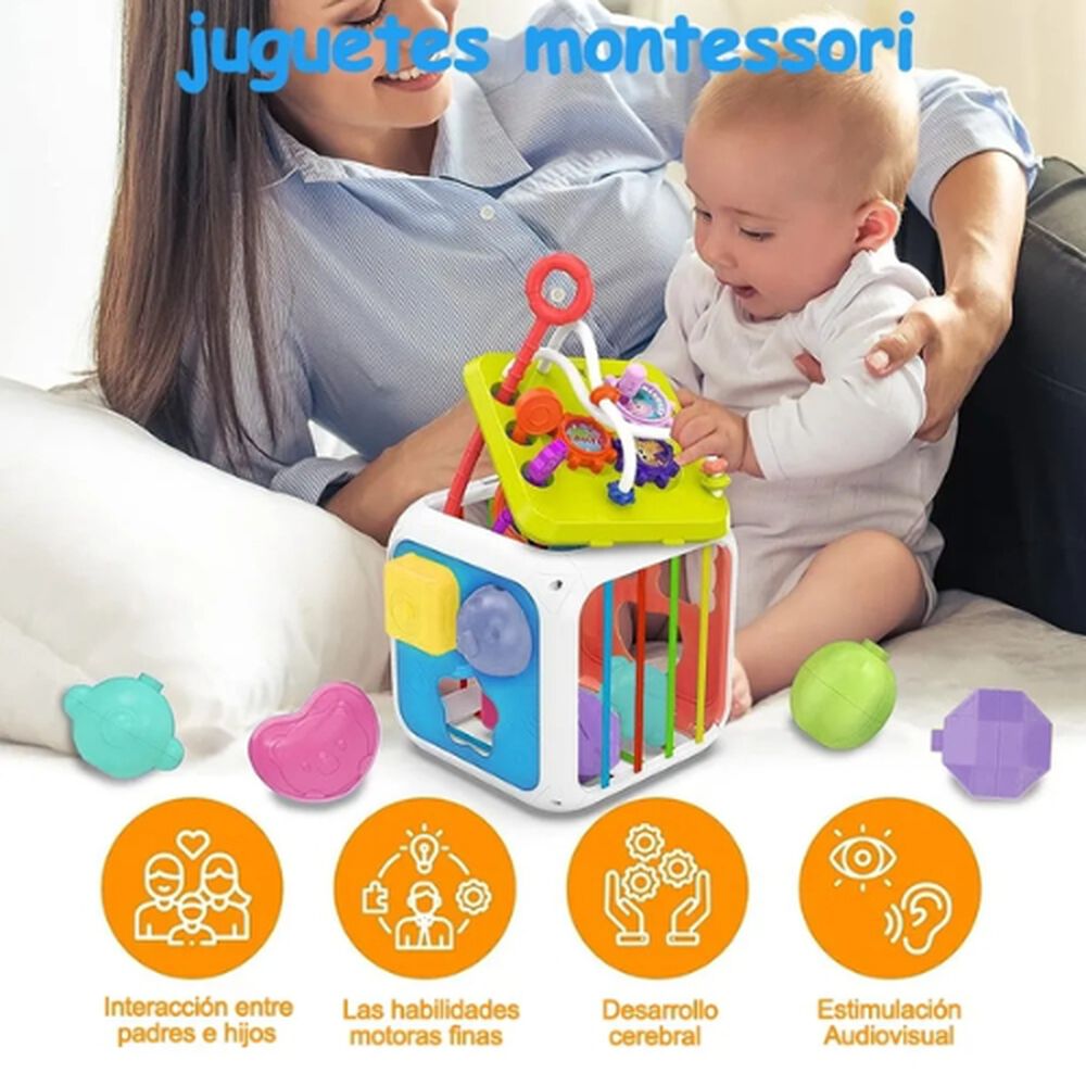 Cubo Para Bebé Juguete Interactivo Didactico Sensorial image number 5.0
