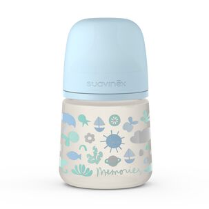 Mamadera Memories Tetina Fisiológica Sx Pro Flujo Lento 150ml Azul