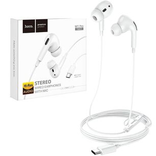 Aud&iacute;fonos Pro M1 Tipo C Serie Original Hoco Blanco