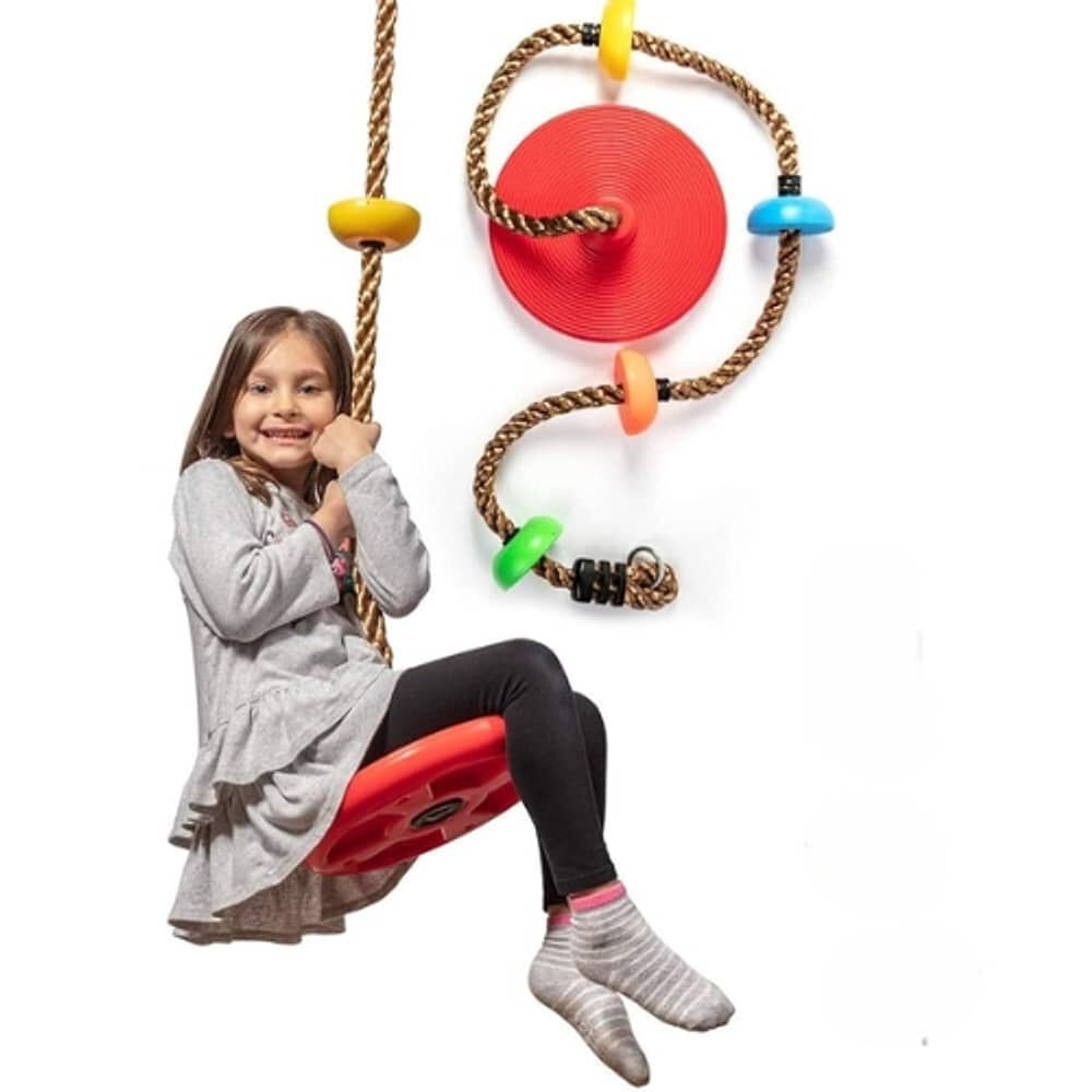 Columpio De Disco Giratorio Cuerda Escalada Aire Libre image number 0.0