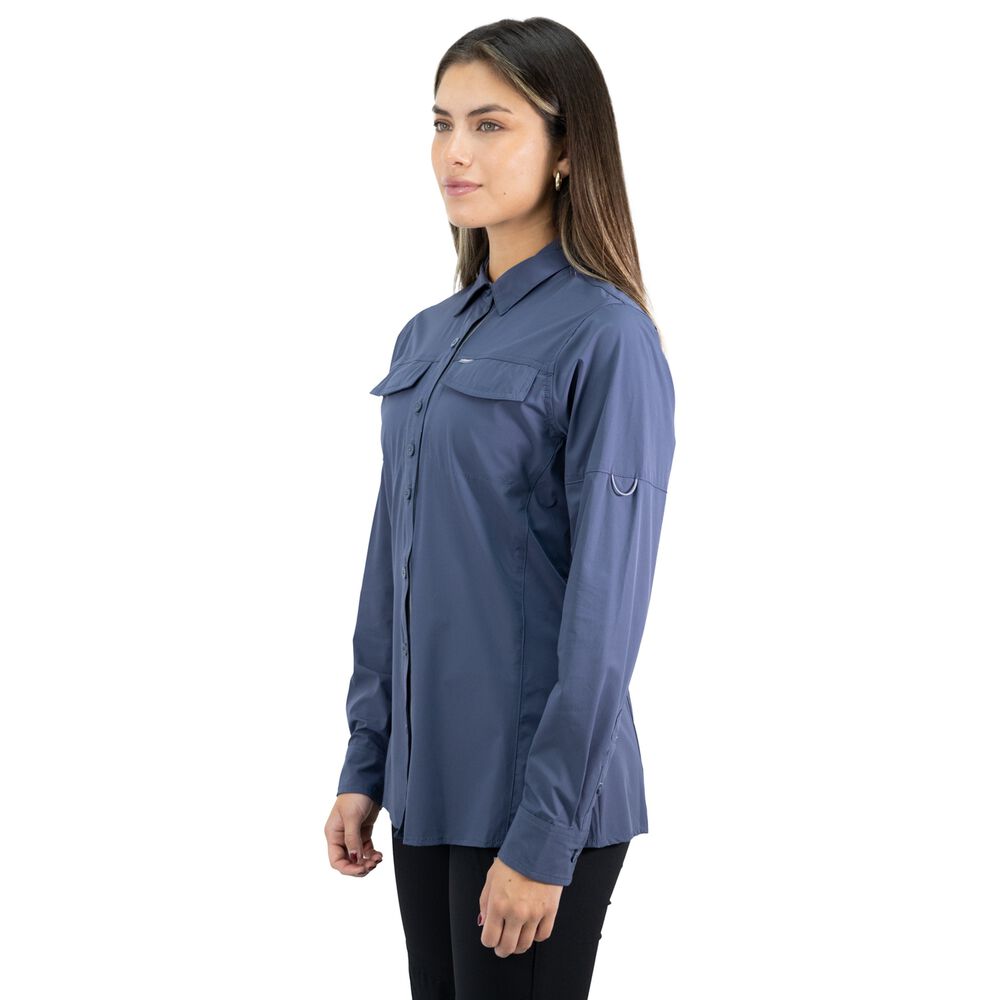 Camisa Hw Antakari Spandex Mujer Azul image number 2.0