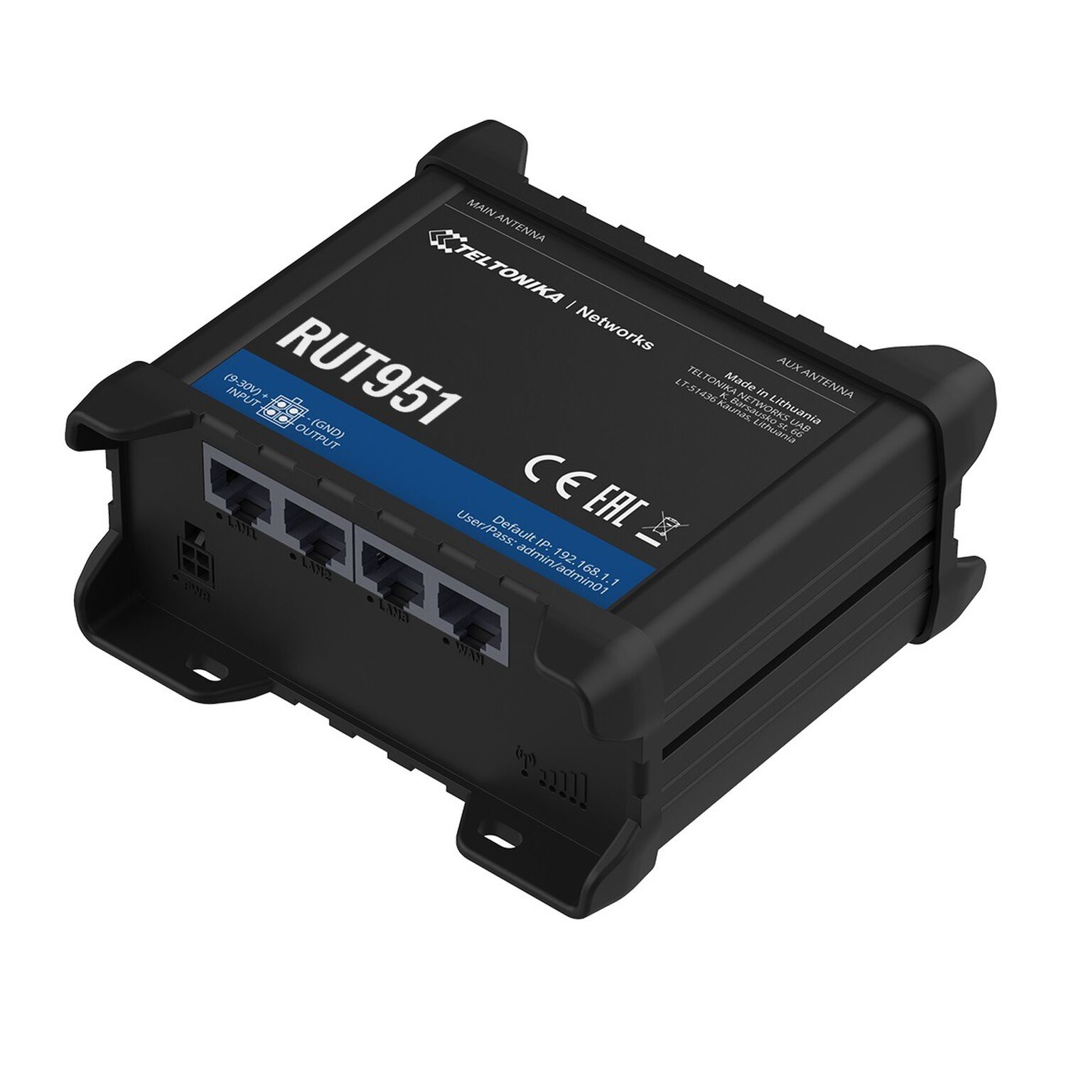 Router Celular Industrial 4g Cat4 - Teltonika Rut951 Wifi image number 0.0