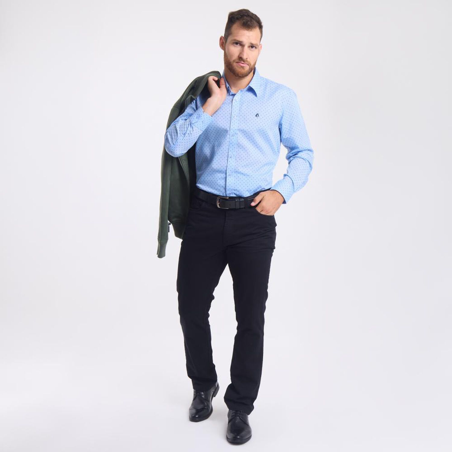Camisa Estampada Regular Manga Larga Hombre Herald image number 1.0