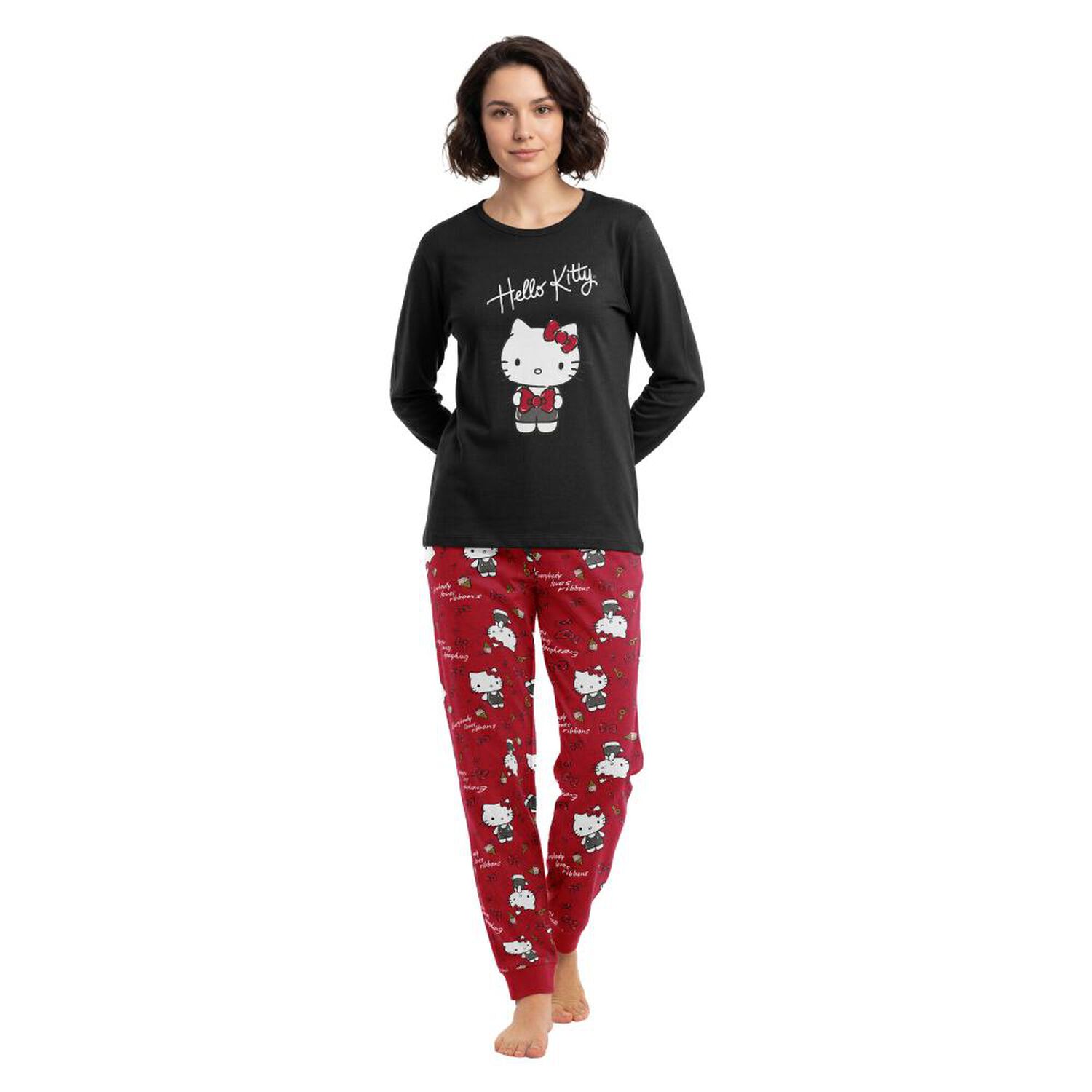 Pijama Invierno Top Hello Kitty M262aihkc1 image number 0.0