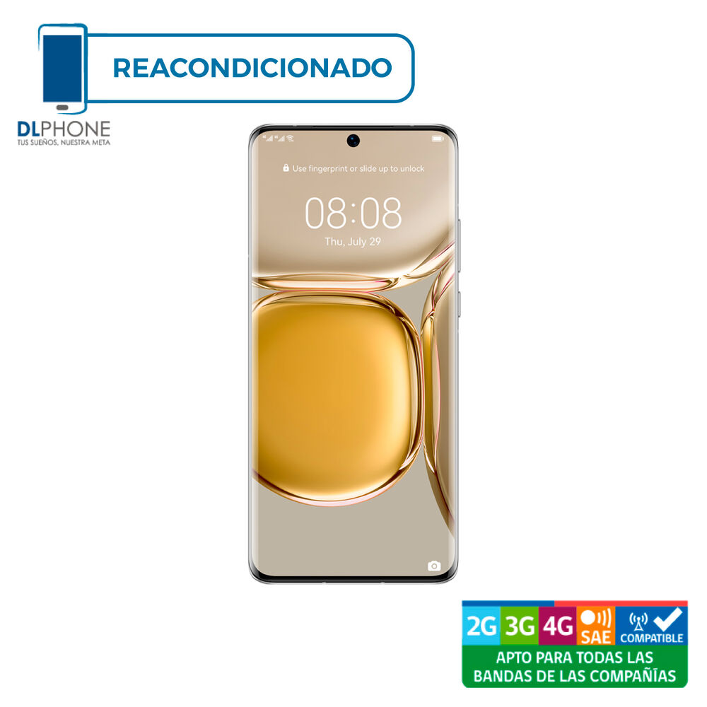 Huawei P50 256gb Dorado Reacondicionado image number 1.0