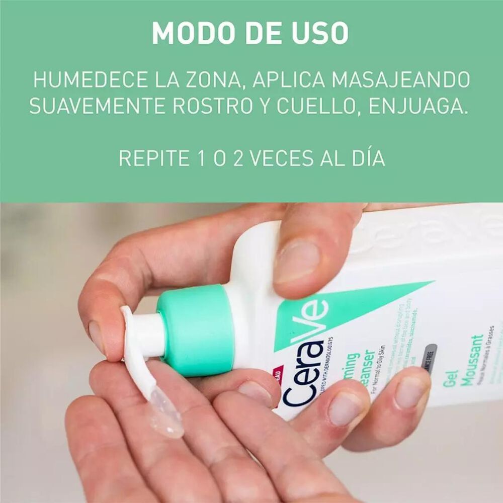 Gel Limpiador Espumoso 473ml Cerave image number 4.0