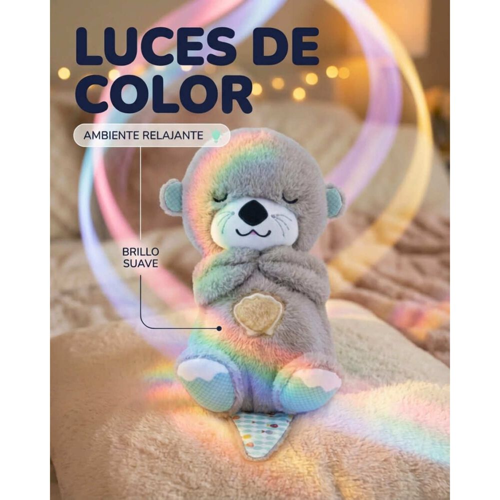 Peluche Nutria Respiraci&oacute;n Relajante Musical Con Luces Bebe image number 14.0