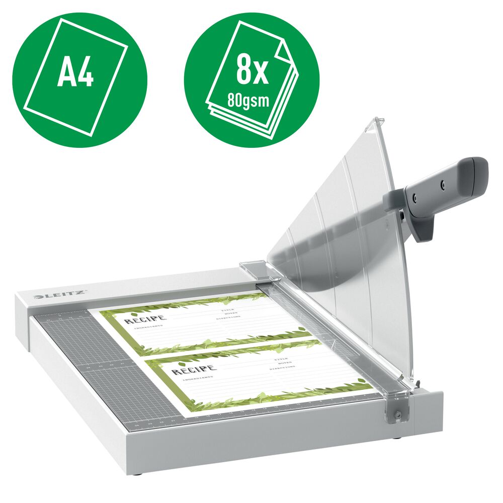 Guillotina De Palanca 1208g Precision Home A4 Con Longitud De Corte 30,5 X 25 Para 8 Hojas - Leitz image number 2.0