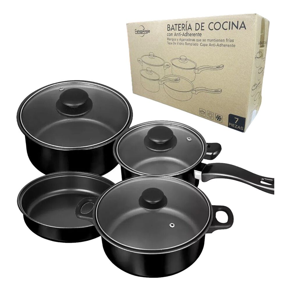Juego Bater&iacute;a Ollas 7 Piezas Antiadherente image number 0.0
