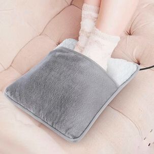 Calentador De Pies Eléctrico Ultra Suave Usb Gris
